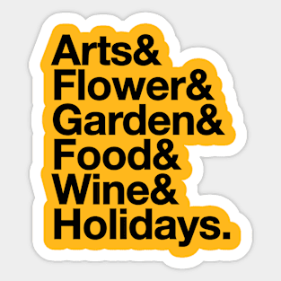 Epcot Festivals Ampersand (Black) Sticker